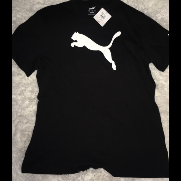 Puma Other - Puma Big Cat Black Short Sleeve Shirt sz XL